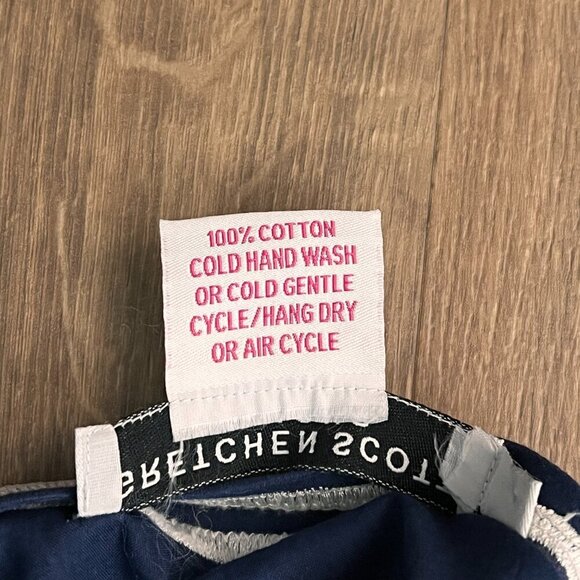 Gretchen Scott Cotton Embroidered Tunic - The Reef Navy Sz XS - Picture 9 of 10